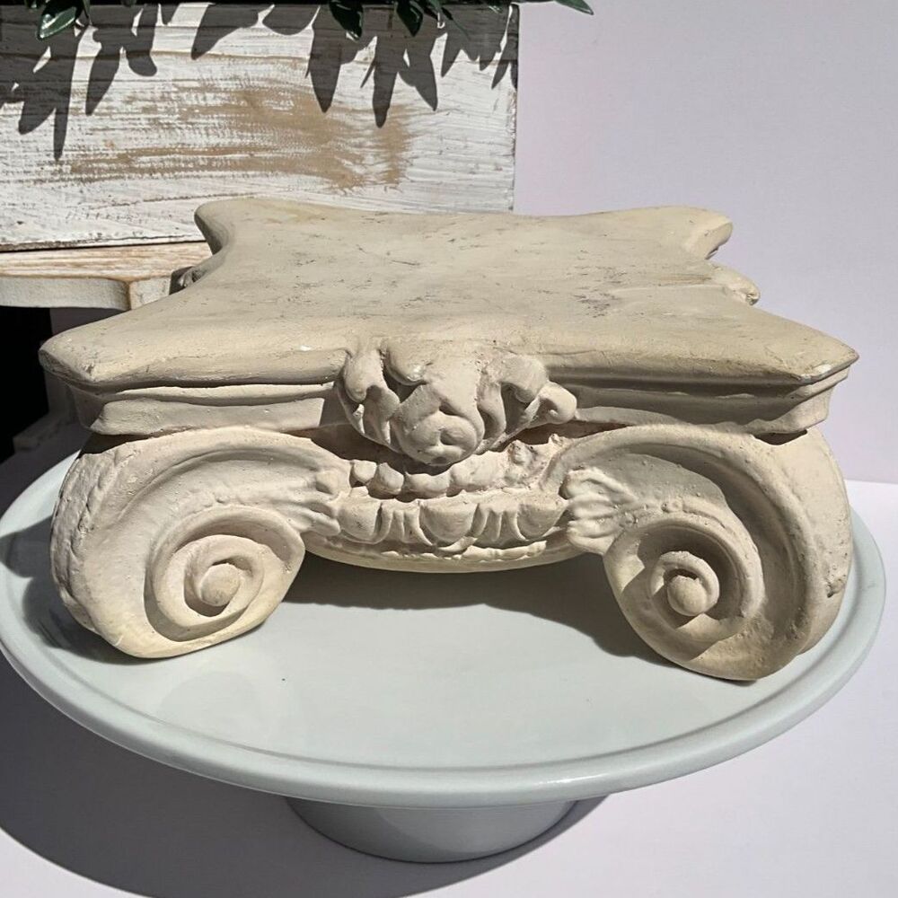 Vintage Architectural Plaster Capital Beautiful display piece must see